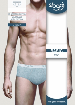 BASIC MIDI 2P 0034 GREY MELAN