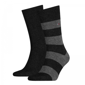 MEN RUGBY SOCK 2P 200 BLACK