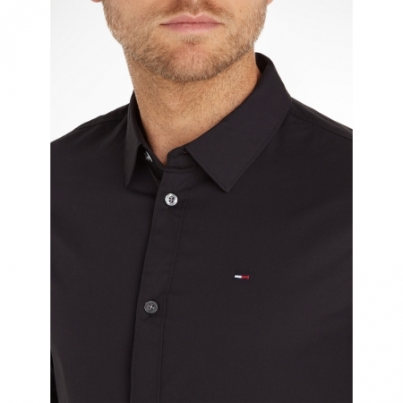 ORIGINAL STRETCH SHIRT LS 078 TOMMY BLACK