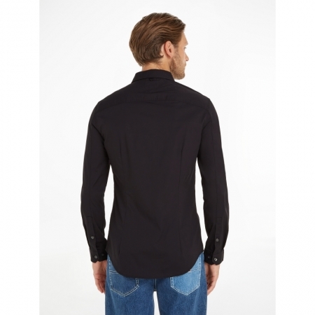 ORIGINAL STRETCH SHIRT LS 078 TOMMY BLACK