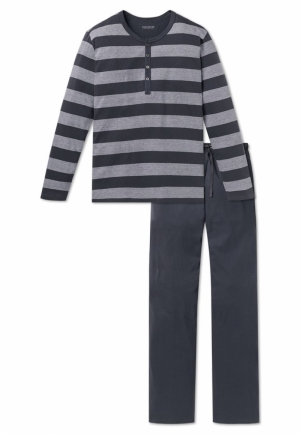 PYJAMA LANG 203 ANTRACIET