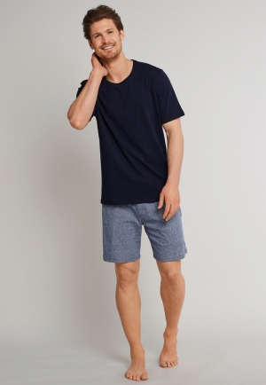 T-SHIRT RUNDHALS 803 DONKERBLAUW