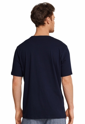 T-SHIRT RUNDHALS 803 DONKERBLAUW