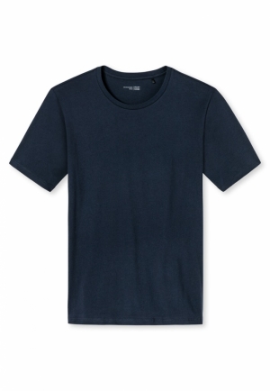 T-SHIRT RUNDHALS 803 DONKERBLAUW