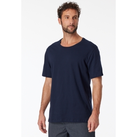 T-SHIRT RUNDHALS 803 DONKERBLAUW
