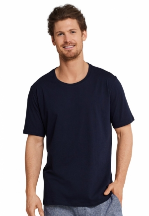 T-SHIRT RUNDHALS 803 DONKERBLAUW
