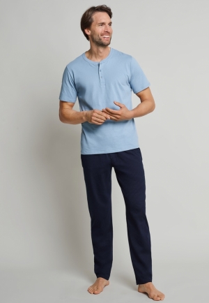 HOSE LANG 803 DONKERBLAUW