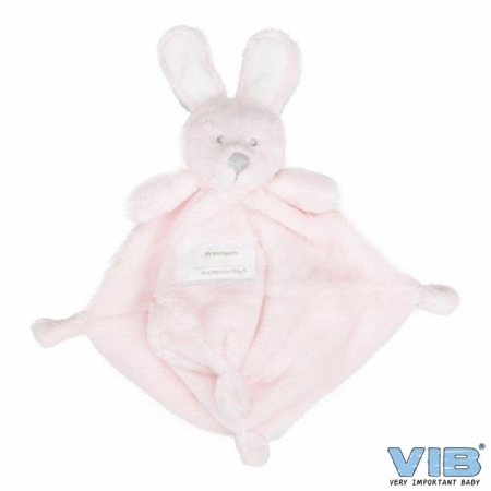 Konijnenhoofd Knuffeldoekje Roze