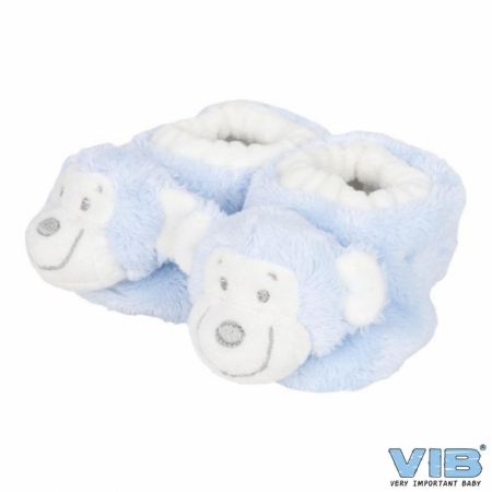 Apenslofjes met Apenhoofd Blauw
