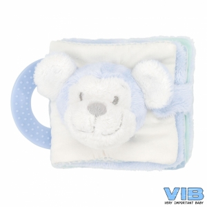 Aap Knuffelboekje Blauw