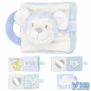 Aap Knuffelboekje Blauw