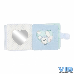 Aap Knuffelboekje Blauw
