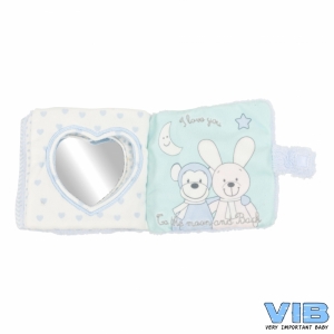 Aap Knuffelboekje Blauw