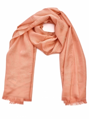 SCARF TONE ON TONE PAISLEY SALMON