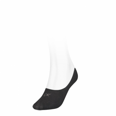 FOOTIE MID CUT 1P CRYSTAL LOGO 001 BLACK