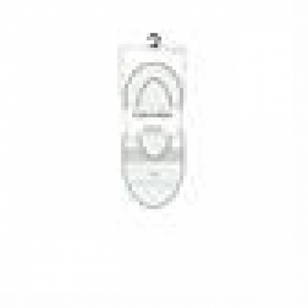 FOOTIE MID CUT 1P CRYSTAL LOGO 002 WHITE