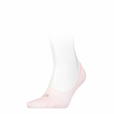 FOOTIE MID CUT 1P CRYSTAL LOGO 003 pink
