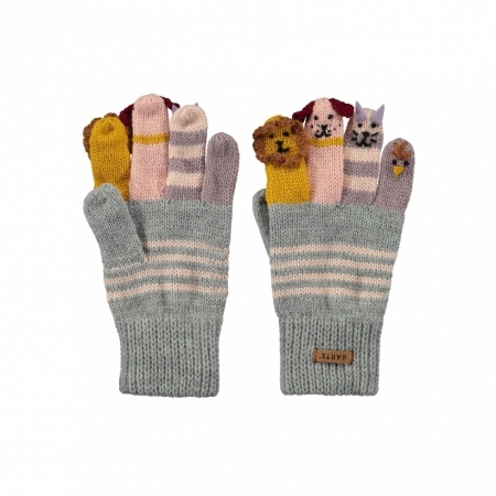 PUPPET GLOVES 025 heather gre