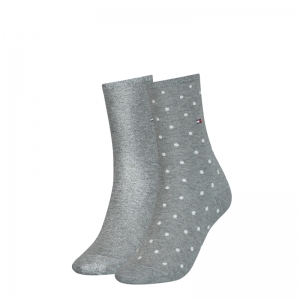 SOCK DOT 006 MIDDLE GREY