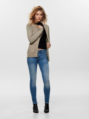 121025 Knit Cardigans Beige melange
