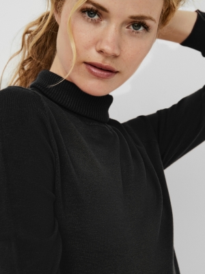 121010 Roll Necks 177868 Black