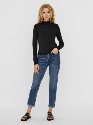 121010 Roll Necks 177868 Black