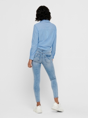 ONLLECEY LS STRIPE KNOT DNM SH 177922001 Cloud