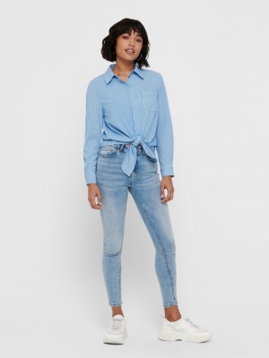 ONLLECEY LS STRIPE KNOT DNM SH 177922001 Cloud