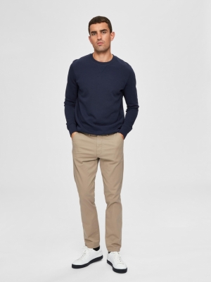 SLHSLIM-MILES FLEX CHINO PANTS 181851 Greige
