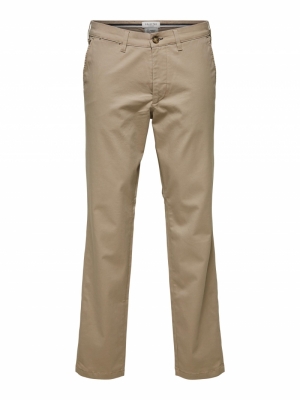 SLHSLIM-MILES FLEX CHINO PANTS 181851 Greige