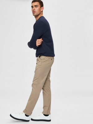 SLHSLIM-MILES FLEX CHINO PANTS 181851 Greige