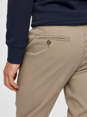 SLHSLIM-MILES FLEX CHINO PANTS 181851 Greige