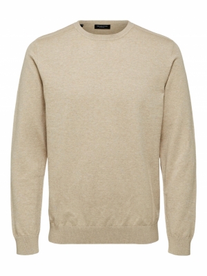 SLHBERG CREW NECK B NOOS Kelp melange