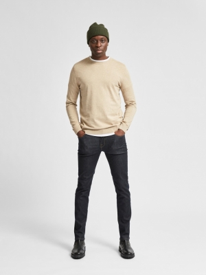 SLHBERG CREW NECK B NOOS Kelp melange