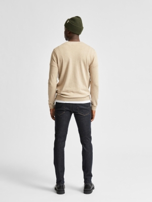 SLHBERG CREW NECK B NOOS Kelp melange