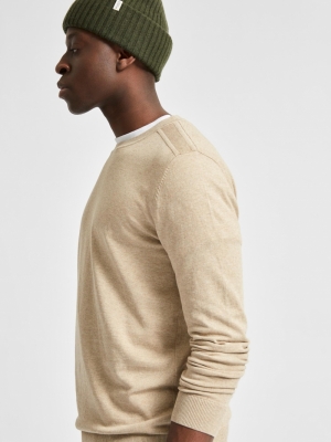 SLHBERG CREW NECK B NOOS Kelp melange