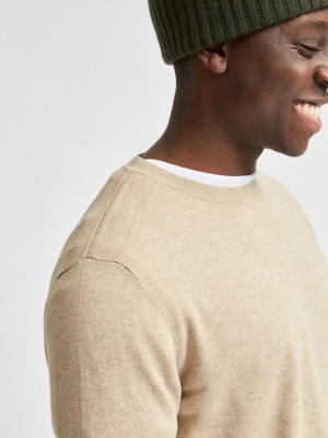 SLHBERG CREW NECK B NOOS Kelp melange