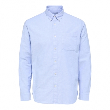 SLHREGRICK-OX FLEX SHIRT LS S 182811 Light Bl