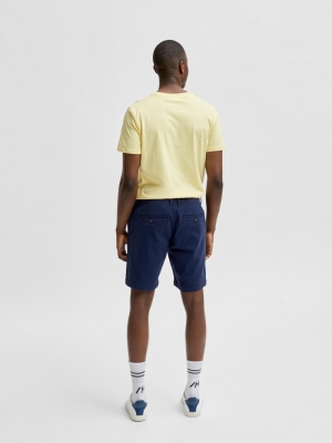 SLHCHESTER FLEX SHORTS W CAMP 178814 Navy Bla