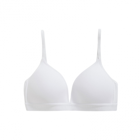 COTTON STRETCH GIRLS BRA 001 White