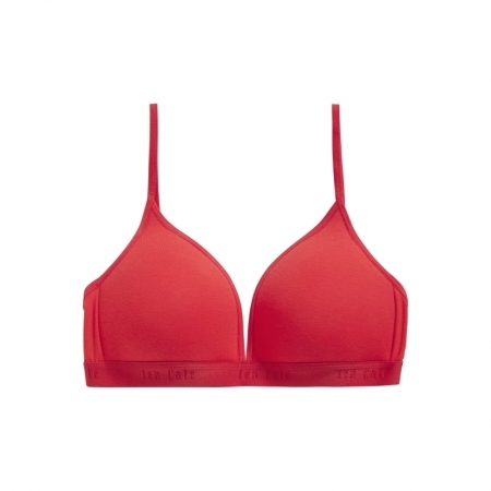 COTTON STRETCH GIRLS BRA 3035 Red
