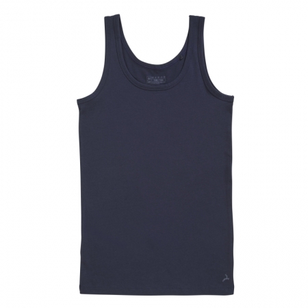 COTTON STRETCH BOYS SINGLET 159 Navy
