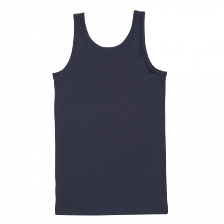 COTTON STRETCH BOYS SINGLET 159 Navy