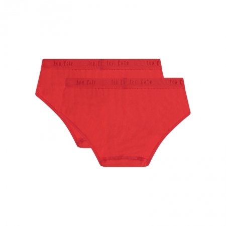 COTTON STRETCH GIRLS HIPSTER 2 3035 Red