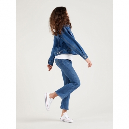 HIGH RISE CROP FLARE F62 indigo daze