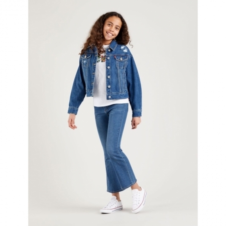 HIGH RISE CROP FLARE F62 indigo daze