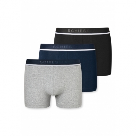 SHORTS 3-PACK 910 grijs/donkerbl./zwart