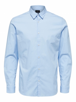 SLHSLIMMICHIGAN SHIRT LS B NOO Light Blue