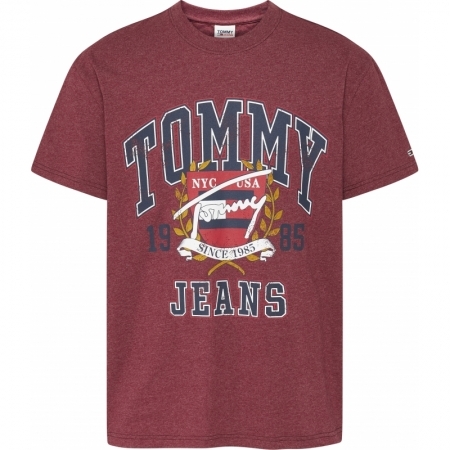 TJM VINTAGE WASHED COLLEGE TEE XKE BING CHERRY