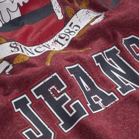 TJM VINTAGE WASHED COLLEGE TEE XKE BING CHERRY